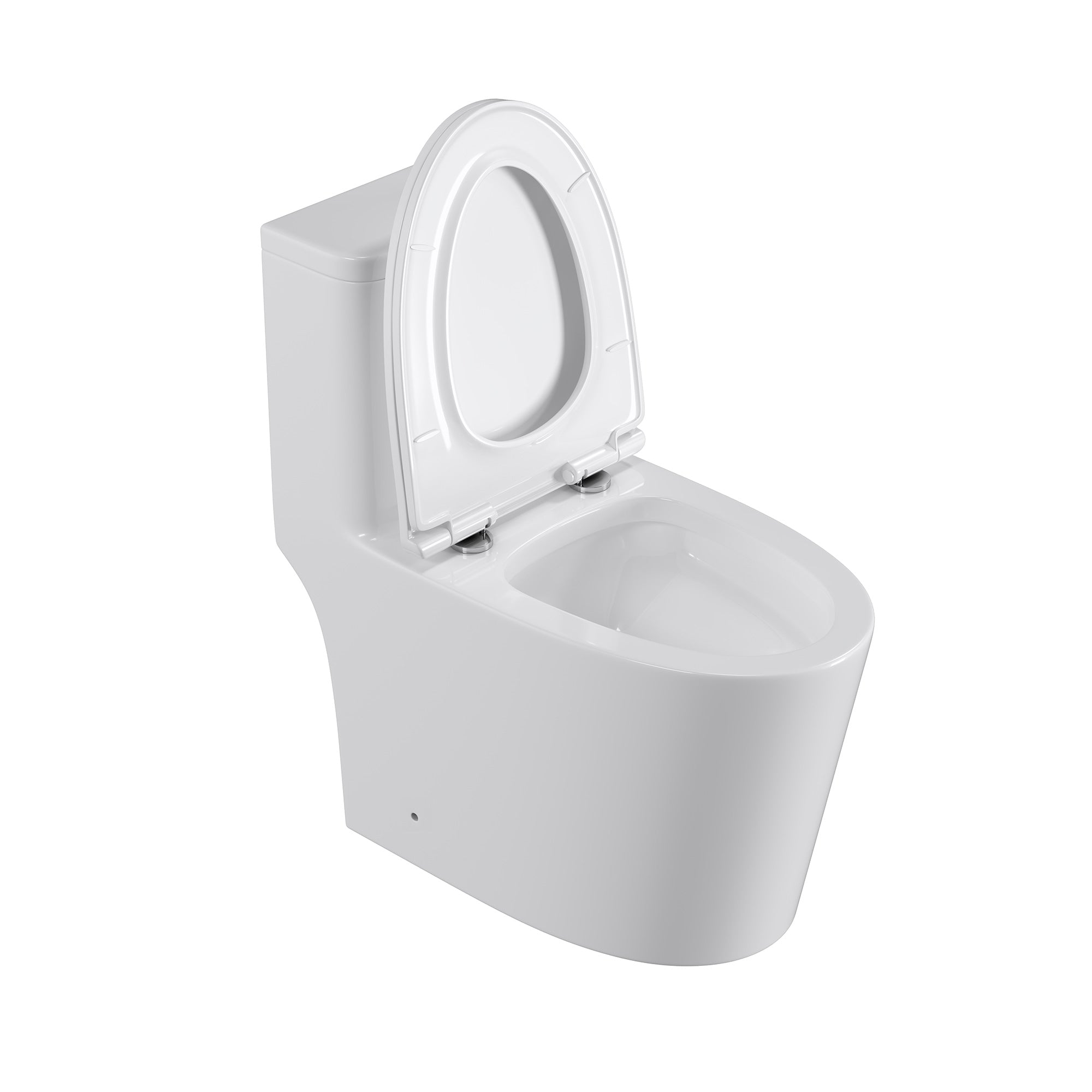 One-Piece Elongated Toilet, White (T09)