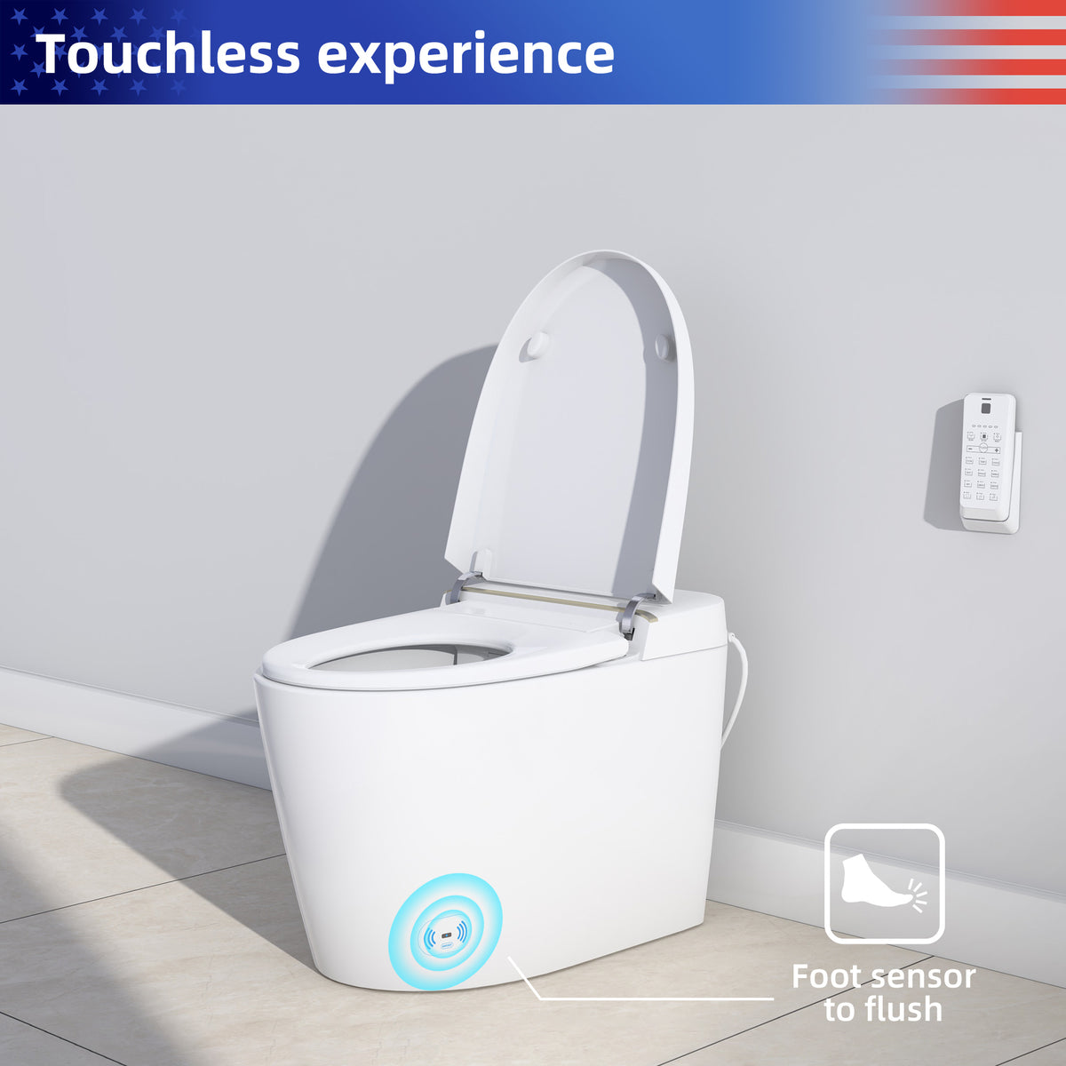 RAINLEX Smart Toilet with Built-In Bidet, White (T11)