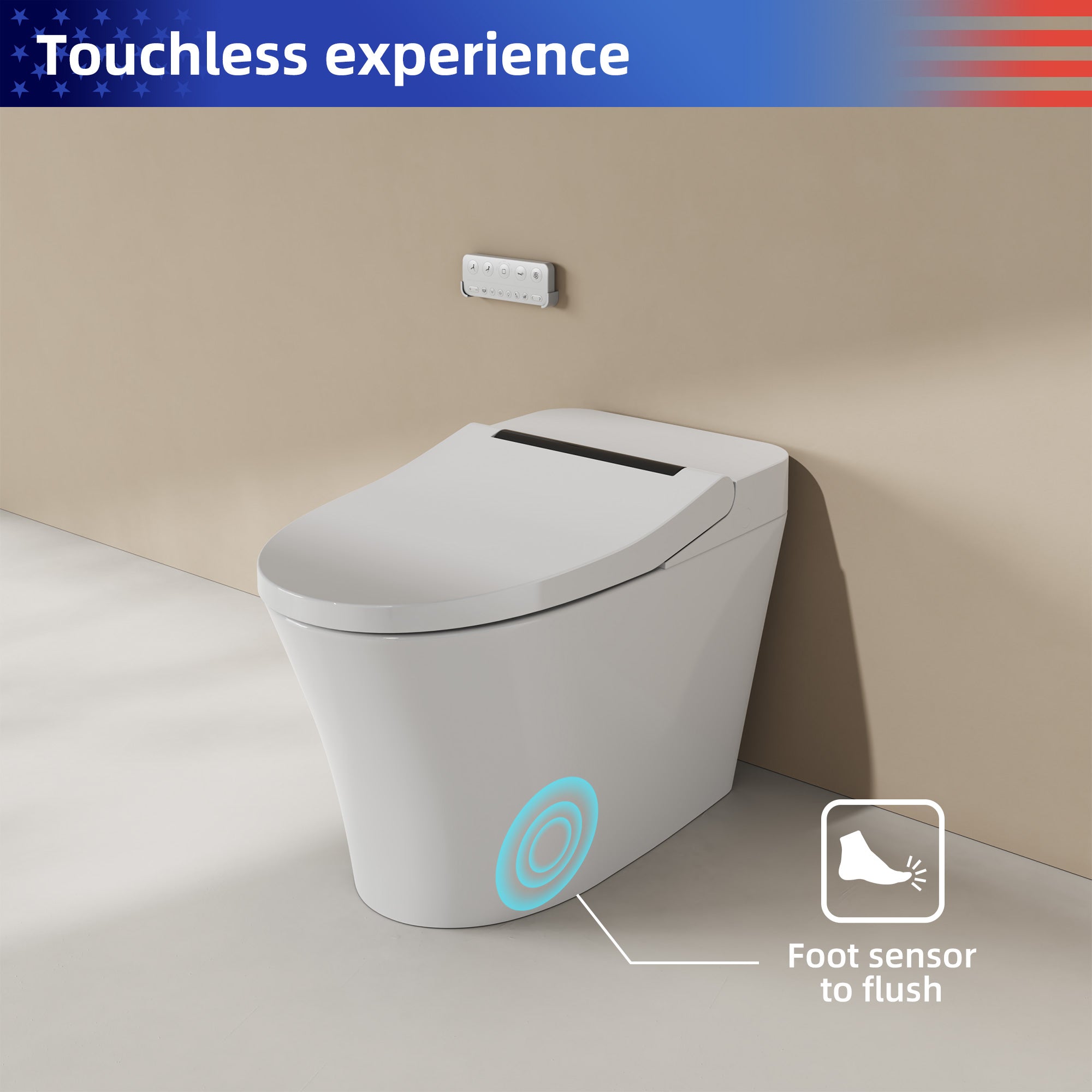 Toilettes intelligentes avec bidet intégré RX-T13W