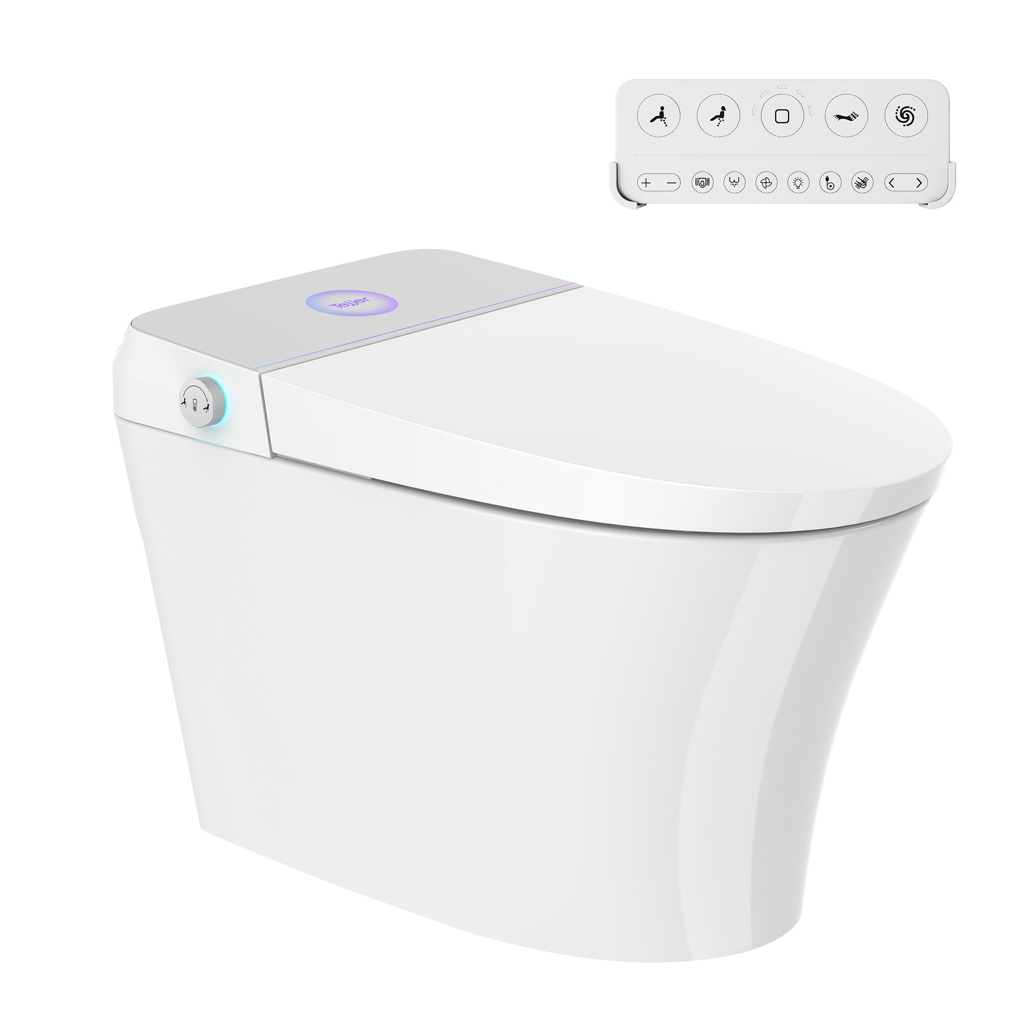 Smart Toilet with Built-In Bidet, White (T14)