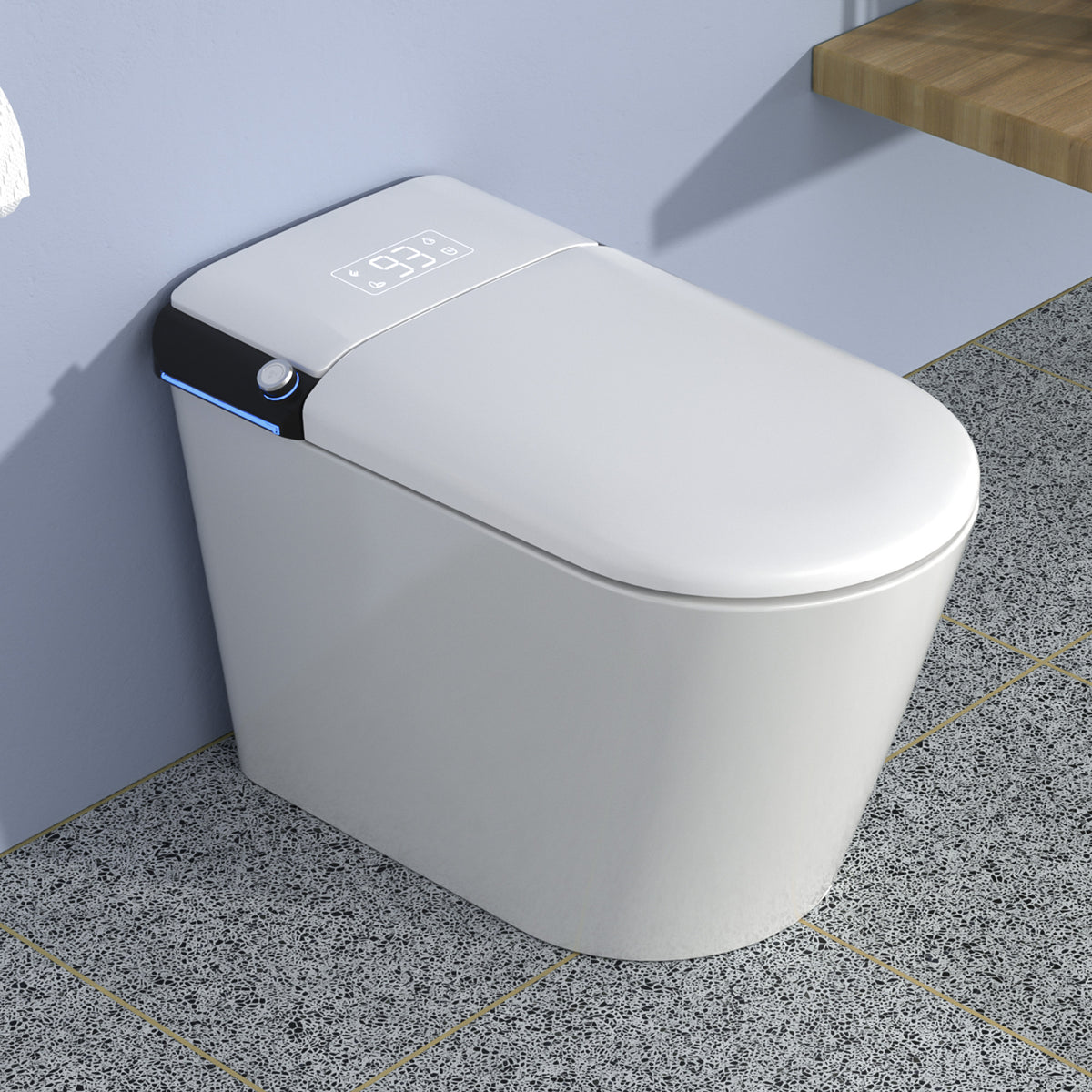 Smart Toilet with Built-In Bidet, White (T17)