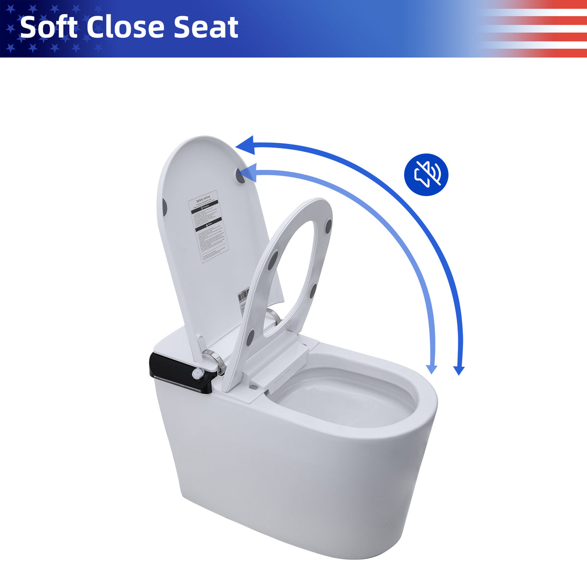 Smart Toilet with Built-In Bidet, White (T17)