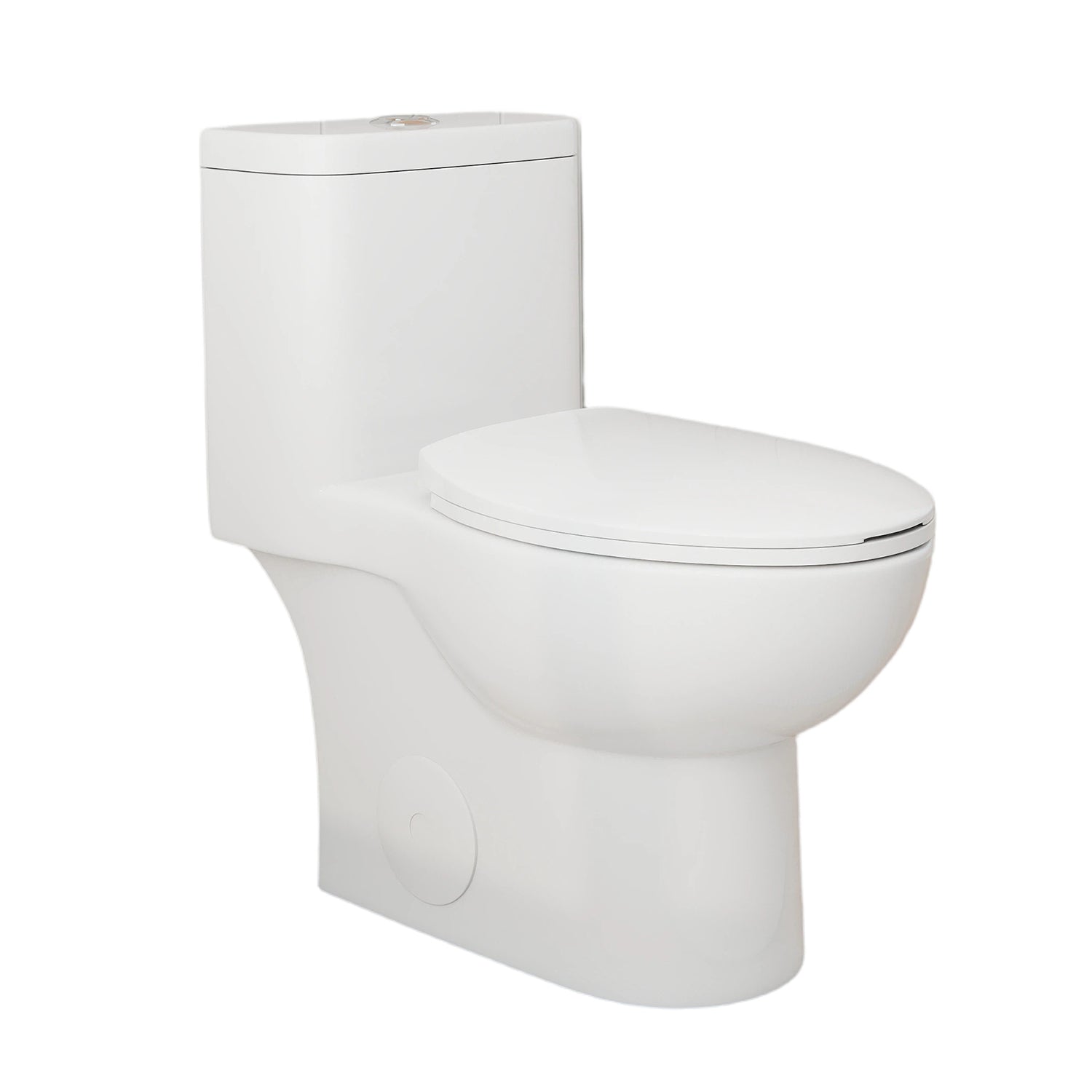 1.28/0.8 GPF Tornado Flush One-Piece Toilet, Rimless Siphonic Dual Flush Toilet with Soft Close Seat, Semi-Elongated Bowl, 12" S-Trap, MAP 1000g, ADA Comfort Height 17"