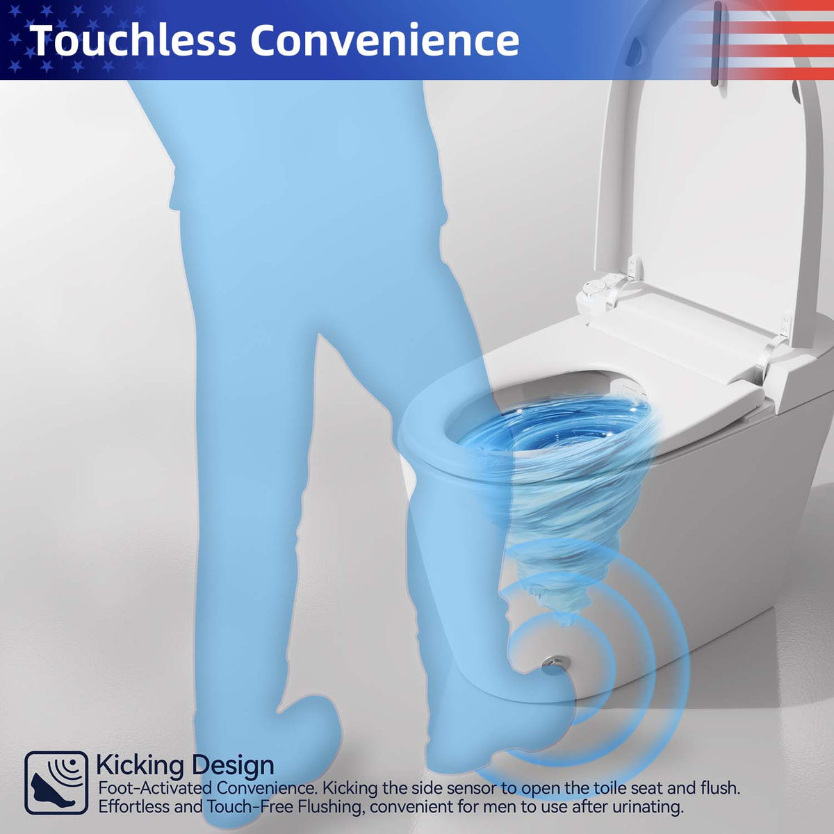 Rainlex Smart Toilet Bidet, One Piece Electric Toilet with Heated Seat, Auto Flush, Warm Air Dryer, Wireless Remote & Self Cleaning Nozzle (T32)