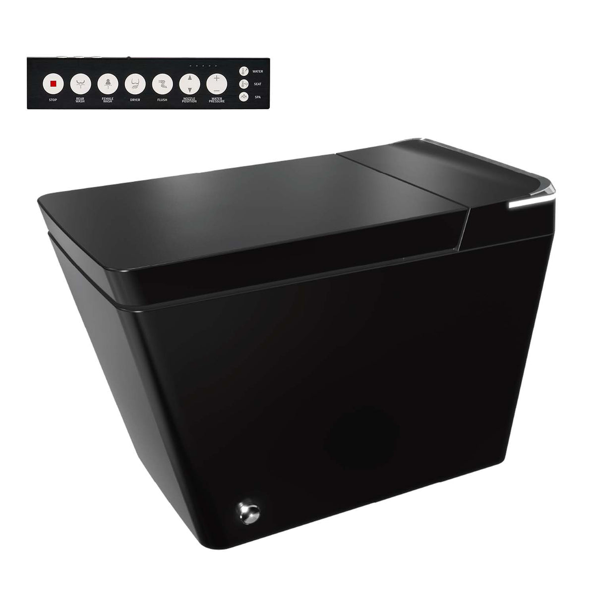Rainlex Smart Toilet with Bidet, One Piece Smart Toilet with Auto Flush, Heated Seat, Instant Warm Water, Warm Air Dryer & Wireless Remote Control (T33)