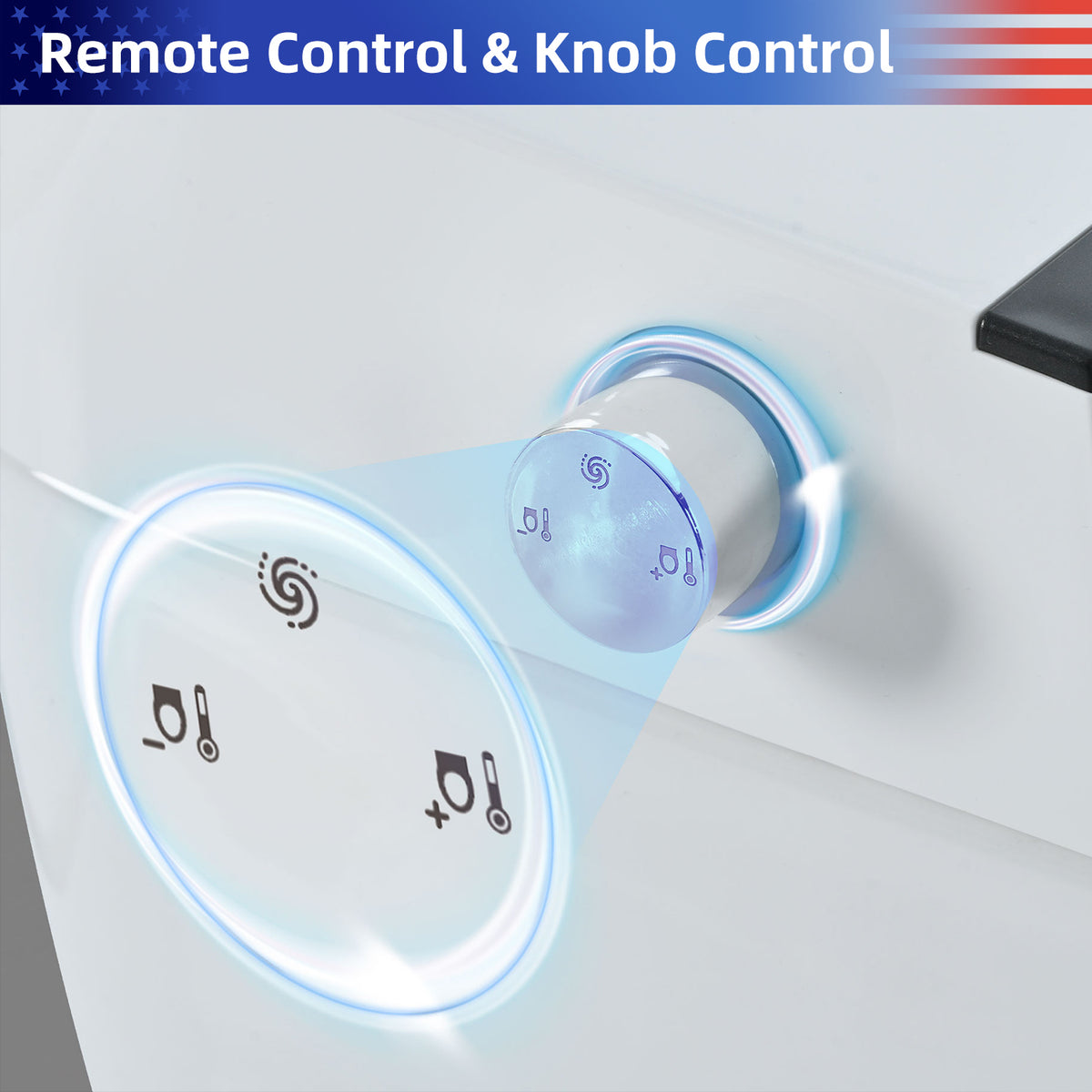 Rainlex Smart One Piece Toilet with Heated Seat, Dual Flush 1.0/1.28 GPF, Tankless Design, Foot Sensor, Night Light & Knob Control(T42)