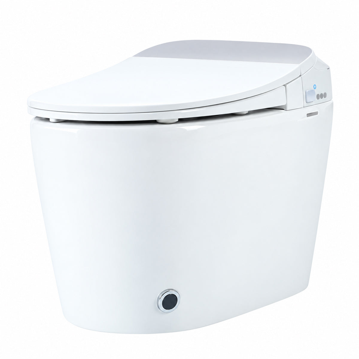 Rainlex Smart Tankless One Piece Toilet with Heated Seat, Auto Flush, Foot Sensor, Power Outage Flush, Night Light & Knob Control(T43)