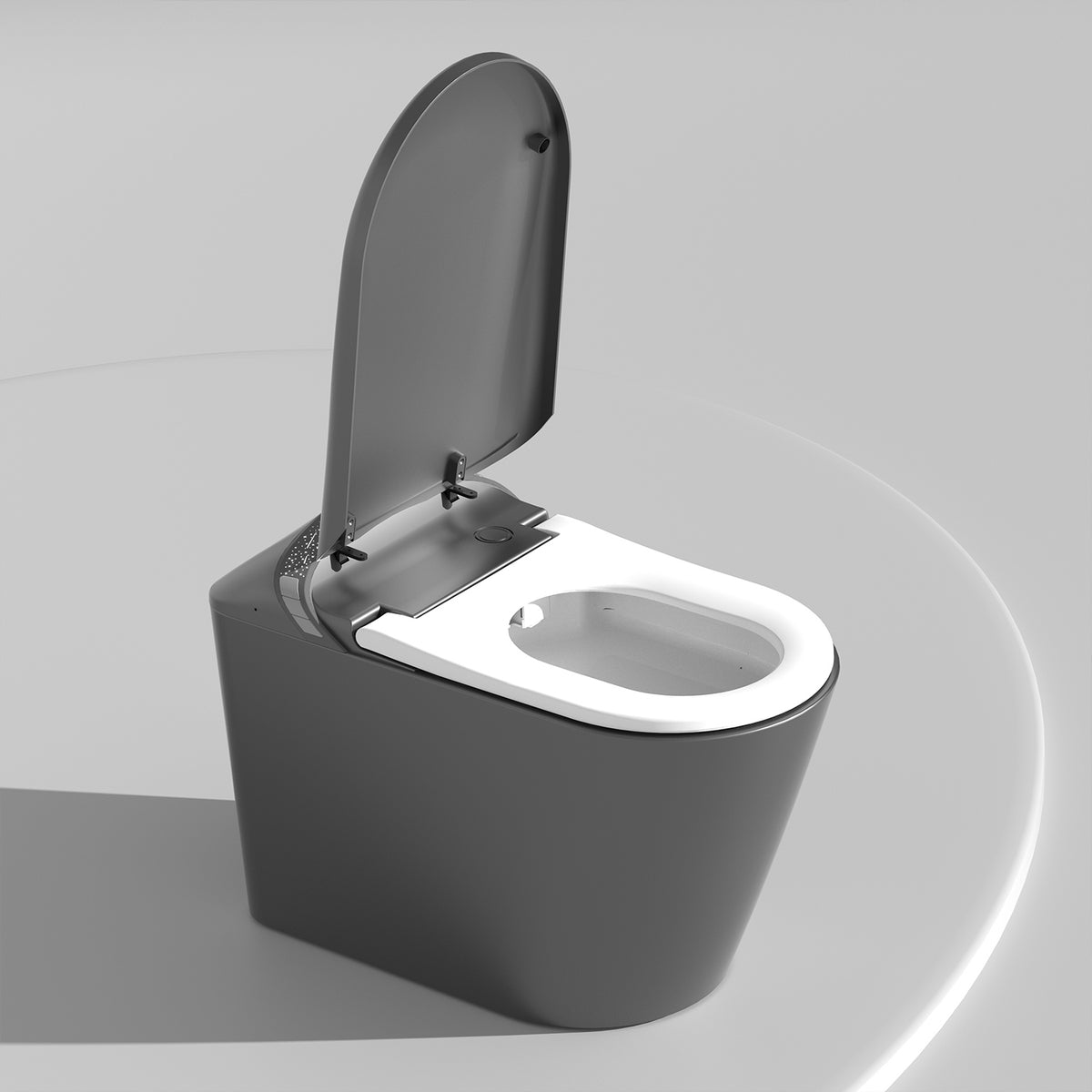 Rainlex Tankless Smart Bidet Toilet with Auto Open Lid, Heated Seat, Warm Water Wash, Dryer, Foot Sensor & Remote Control(T46)