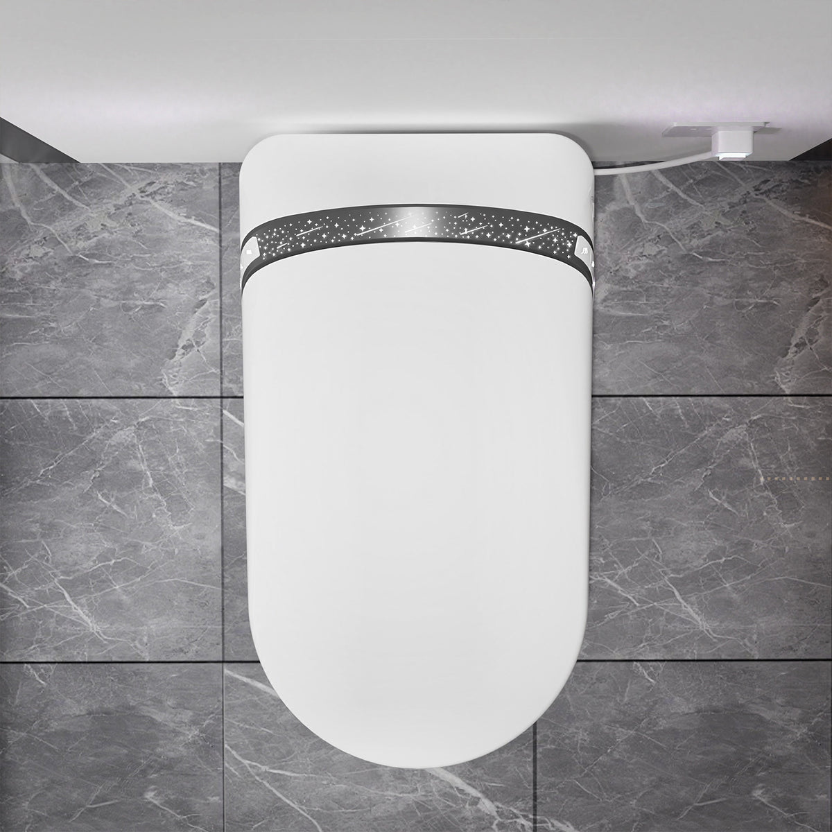 Rainlex Tankless Smart Bidet Toilet with Auto Open Lid, Heated Seat, Warm Water Wash, Dryer, Foot Sensor & Remote Control(T46)