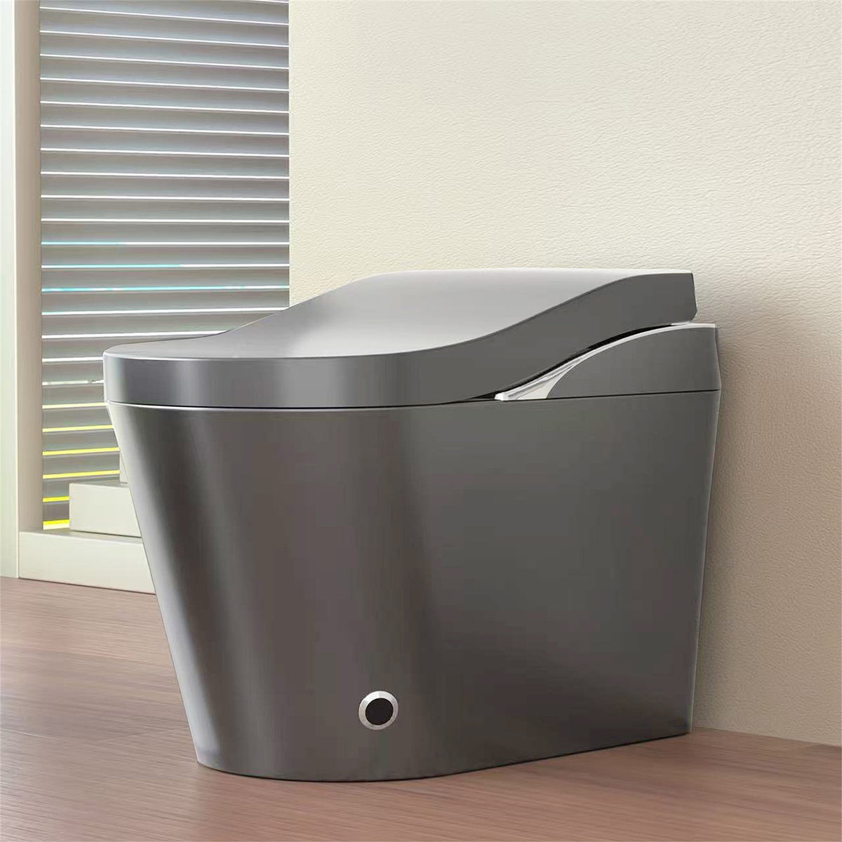 Rainlex ADA Height Smart Bidet Toilet with Auto Open Lid, Heated Seat, Warm Water Wash, Dryer, Foam Shield & Remote Control(T49)