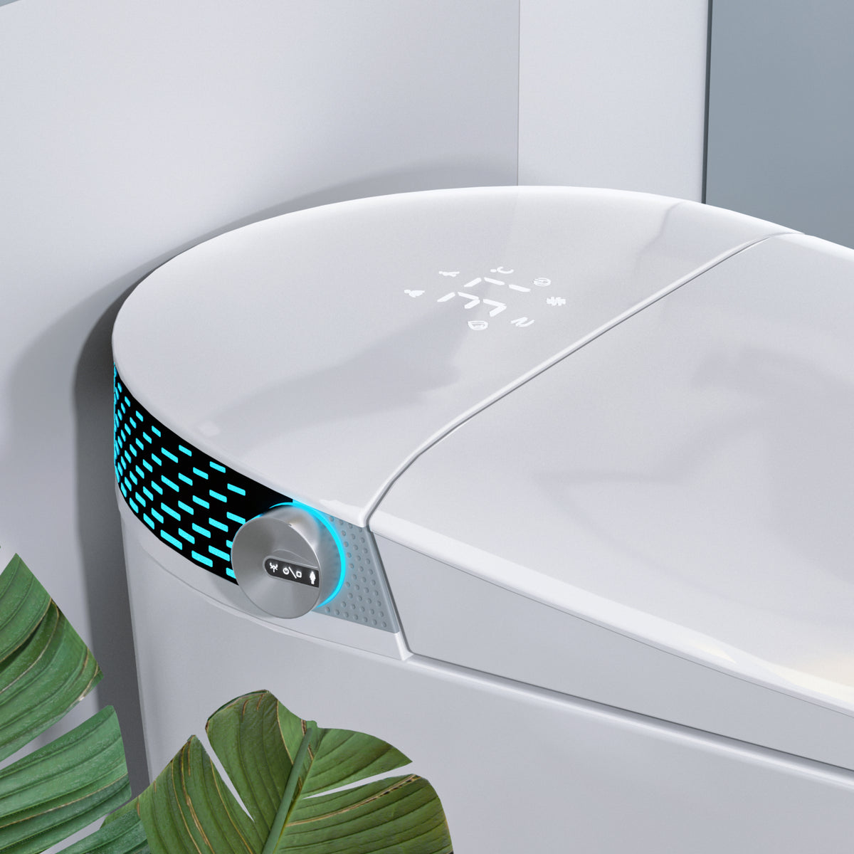 Rainlex ADA Tankless Smart Bidet Toilet with Foot Kick Sensor, Heated Seat, Warm Water Wash, Dryer, Auto Flush, Night Light & Remote Control(T58)