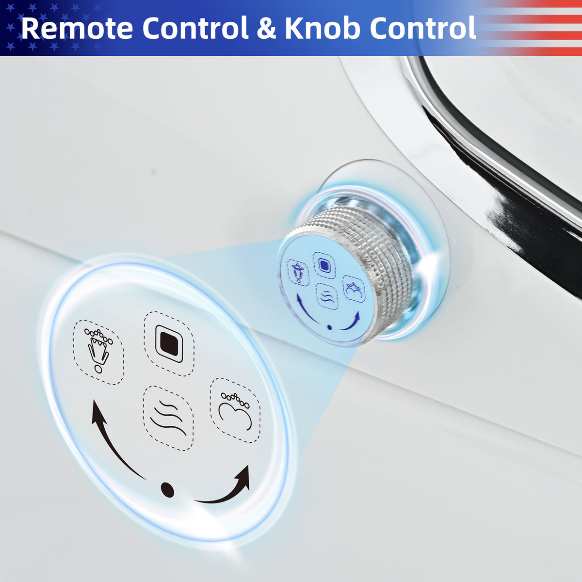 Rainlex Smart Bidet Toilet with Heated Seat, Warm Water Wash, Warm Air Dryer, Auto Flush, Remote Control & Night Light (T73)