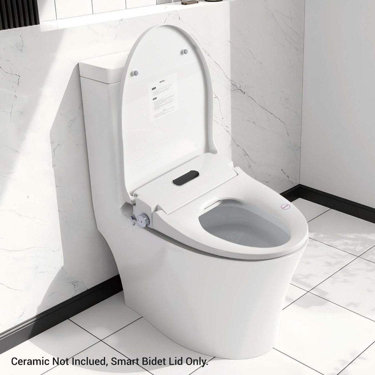 Smart Bidet Toilet Seat with Heated Seat, Adjustable Water Temperature & Pressure, Self-Cleaning Nozzle