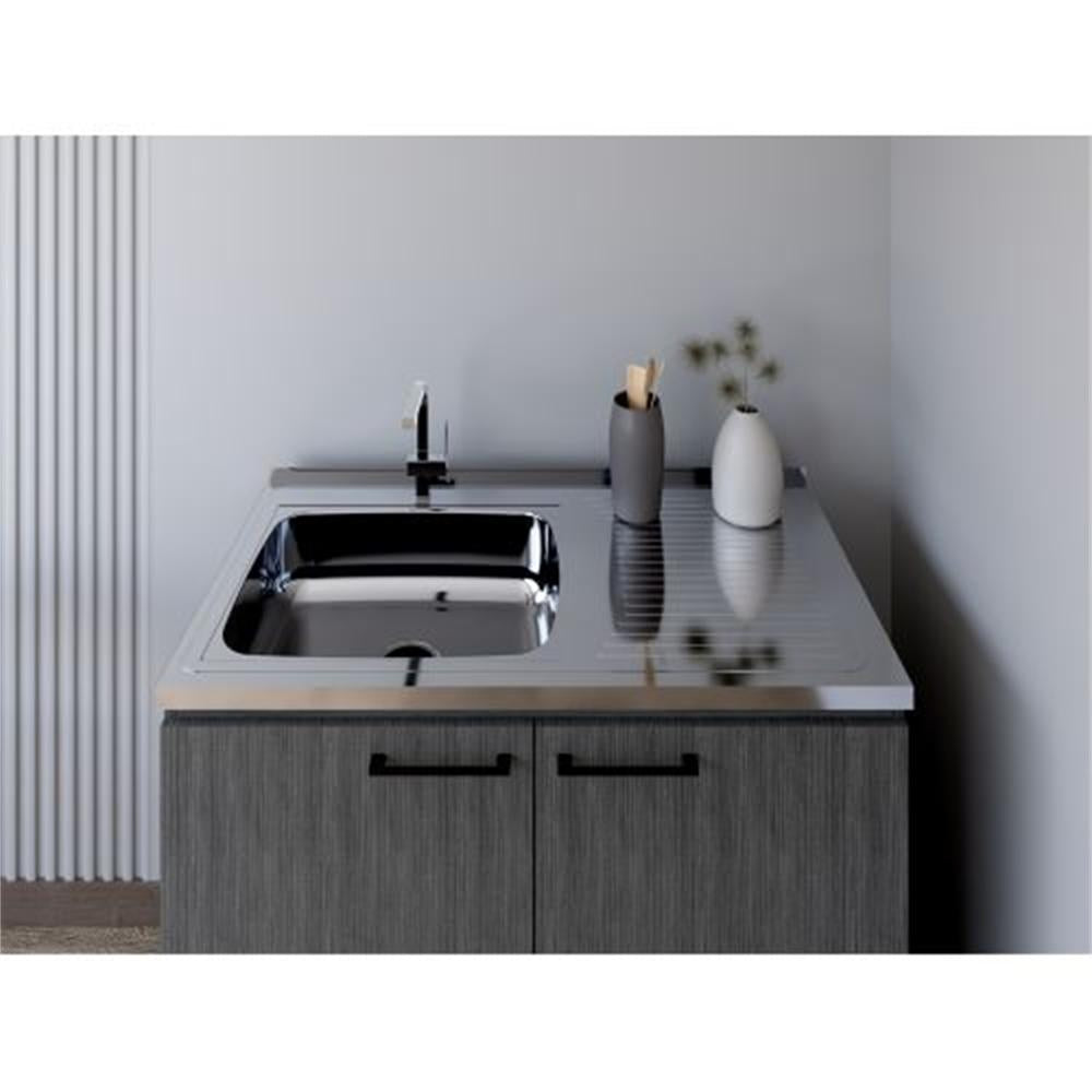RAINLEX 39" Freestanding Utility Sink Cabinet with Double Basins & Soft-Close Doors (US13)