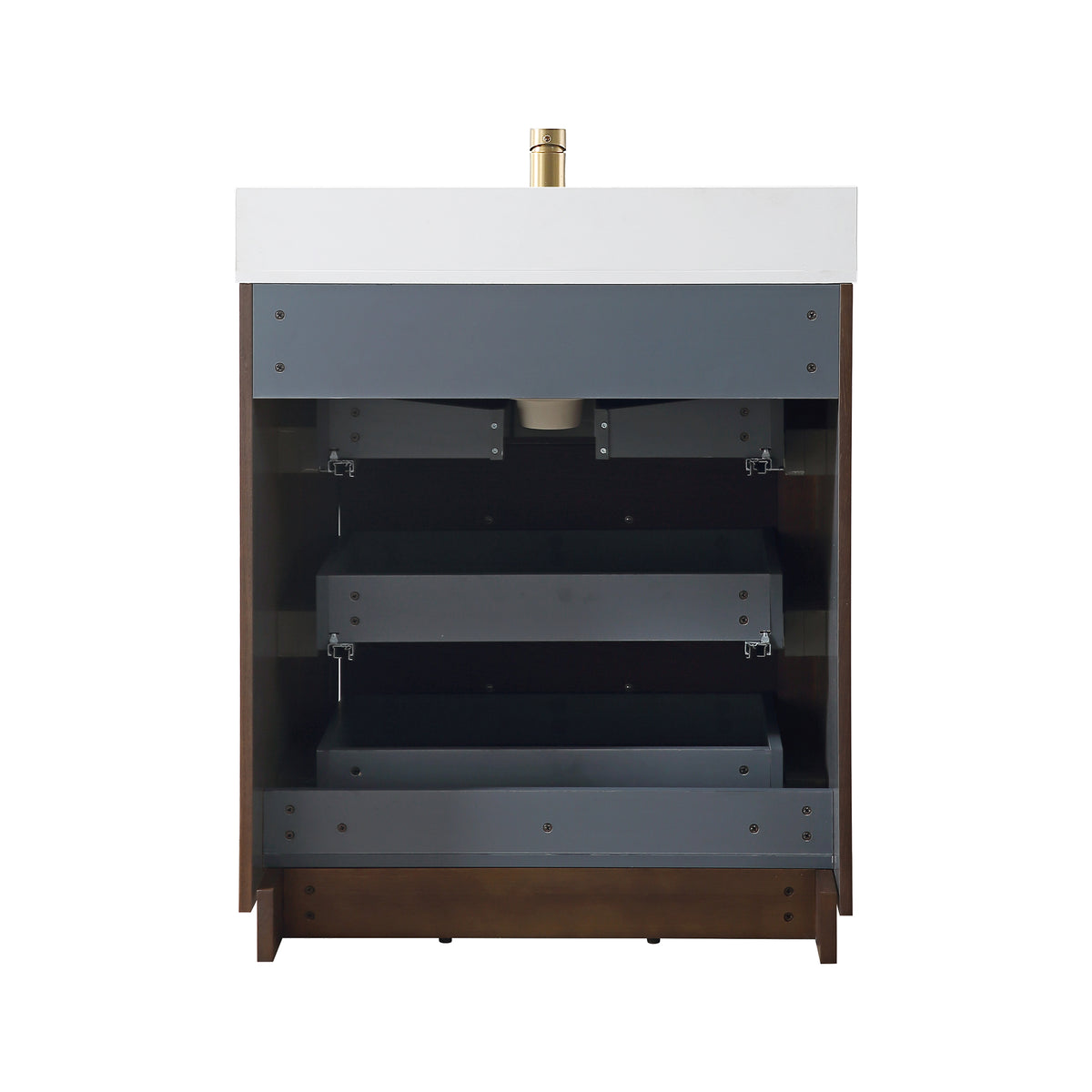 RAINLEX Freestanding Single Bathroom Vanity with Quartz Top (V04)