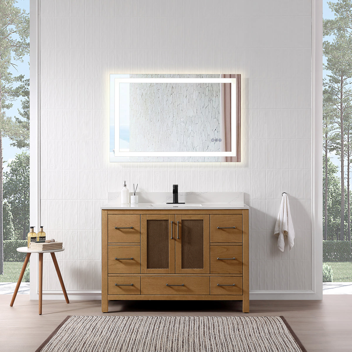 RAINLEX Freestanding Single Bathroom Vanity with Quartz Top