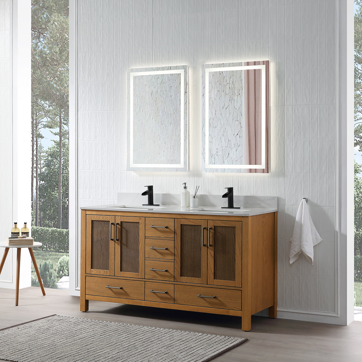 RAINLEX Freestanding Single Bathroom Vanity with Quartz Top