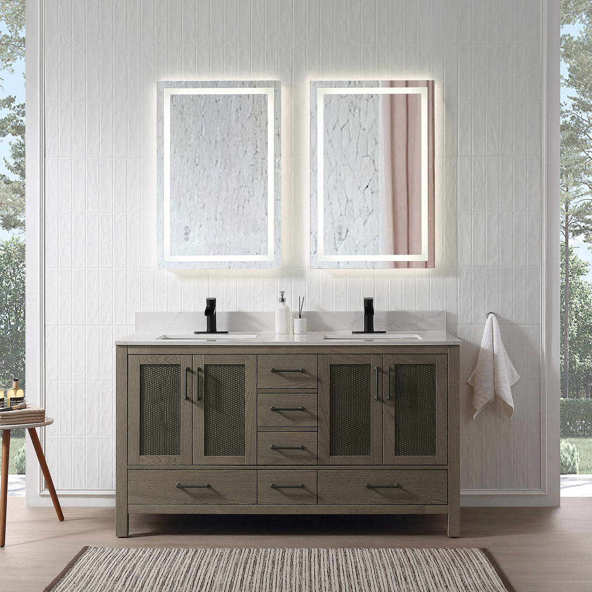 RAINLEX Freestanding Single Bathroom Vanity with Quartz Top