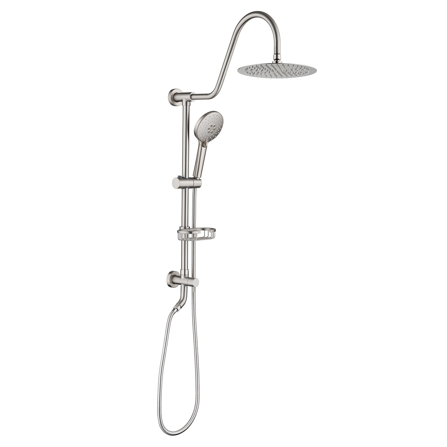 Shower System with Rain Shower Head and Handheld Shower (S2001)