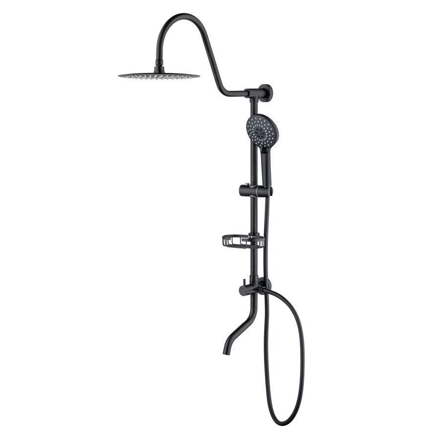 RAINLEX Shower System with Rain Shower Head, Handheld Shower and Tub Spout