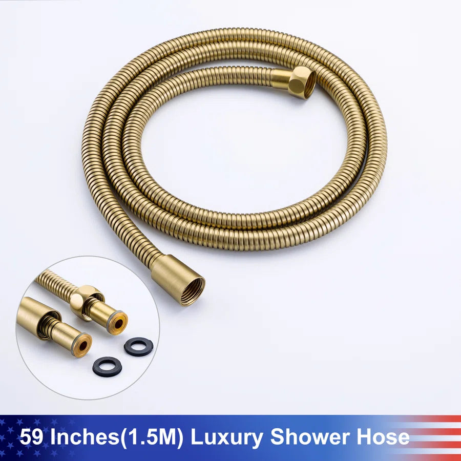 RAINLEX Shower System with Rain Shower Head, Handheld Shower and Tub Spout
