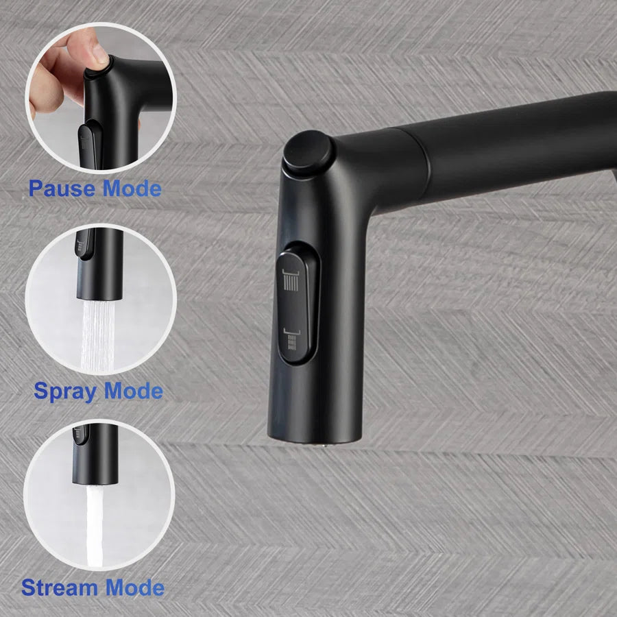 Single-Handle Pull-Down Kitchen Faucet (S6013)