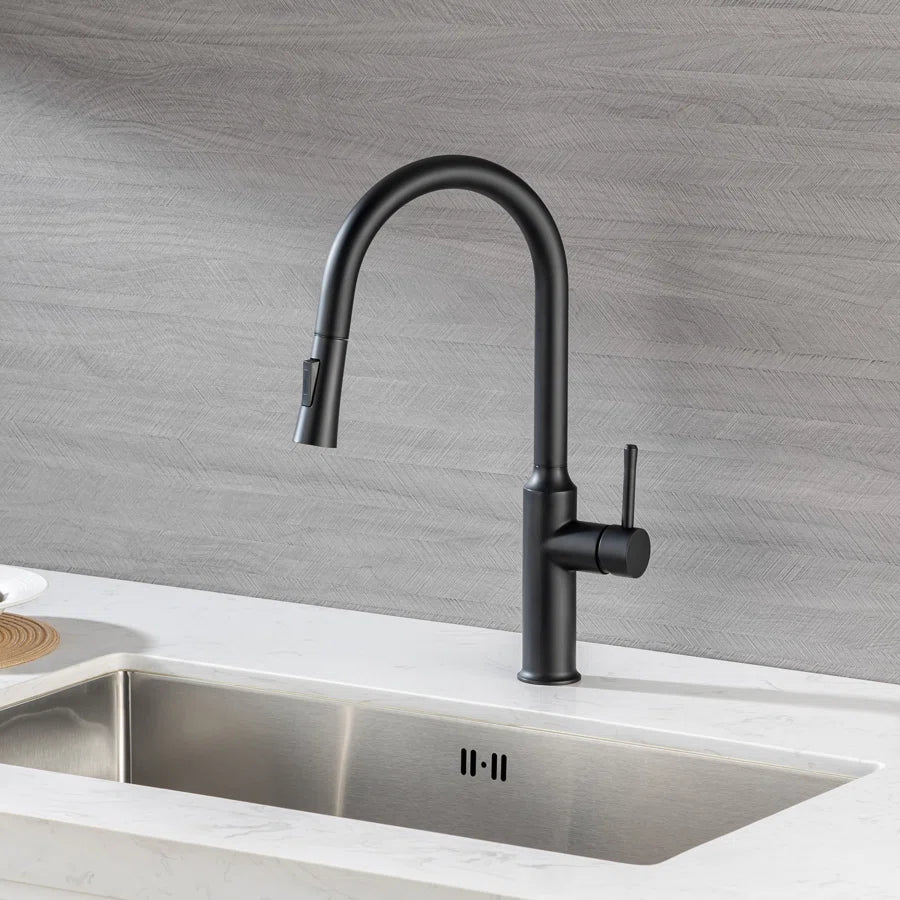 Single-Handle Pull-Down Kitchen Faucet (S6016)