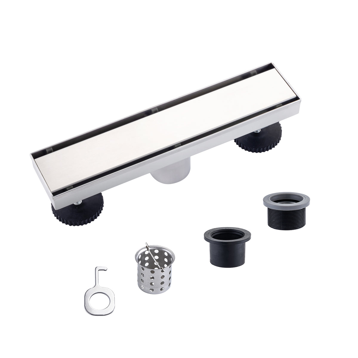 Drain de douche à grille linéaire de 12 po de largeur RX7001-12