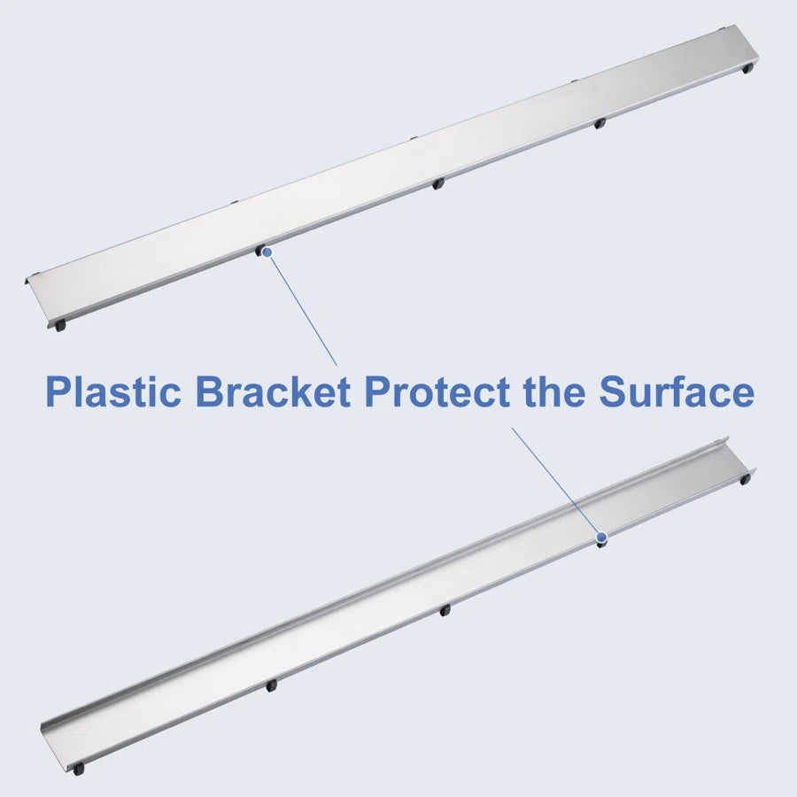 RAINLEX 36 in. Linear Grid Shower Drain in Chrome