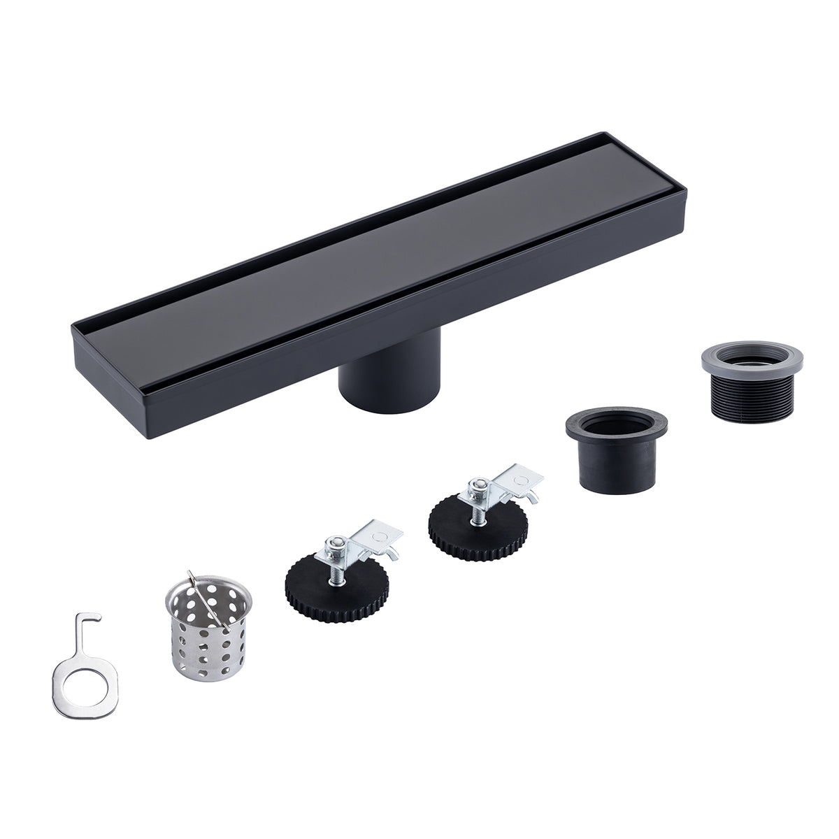 Drain de douche à grille linéaire de 12 po de largeur RX7001-12