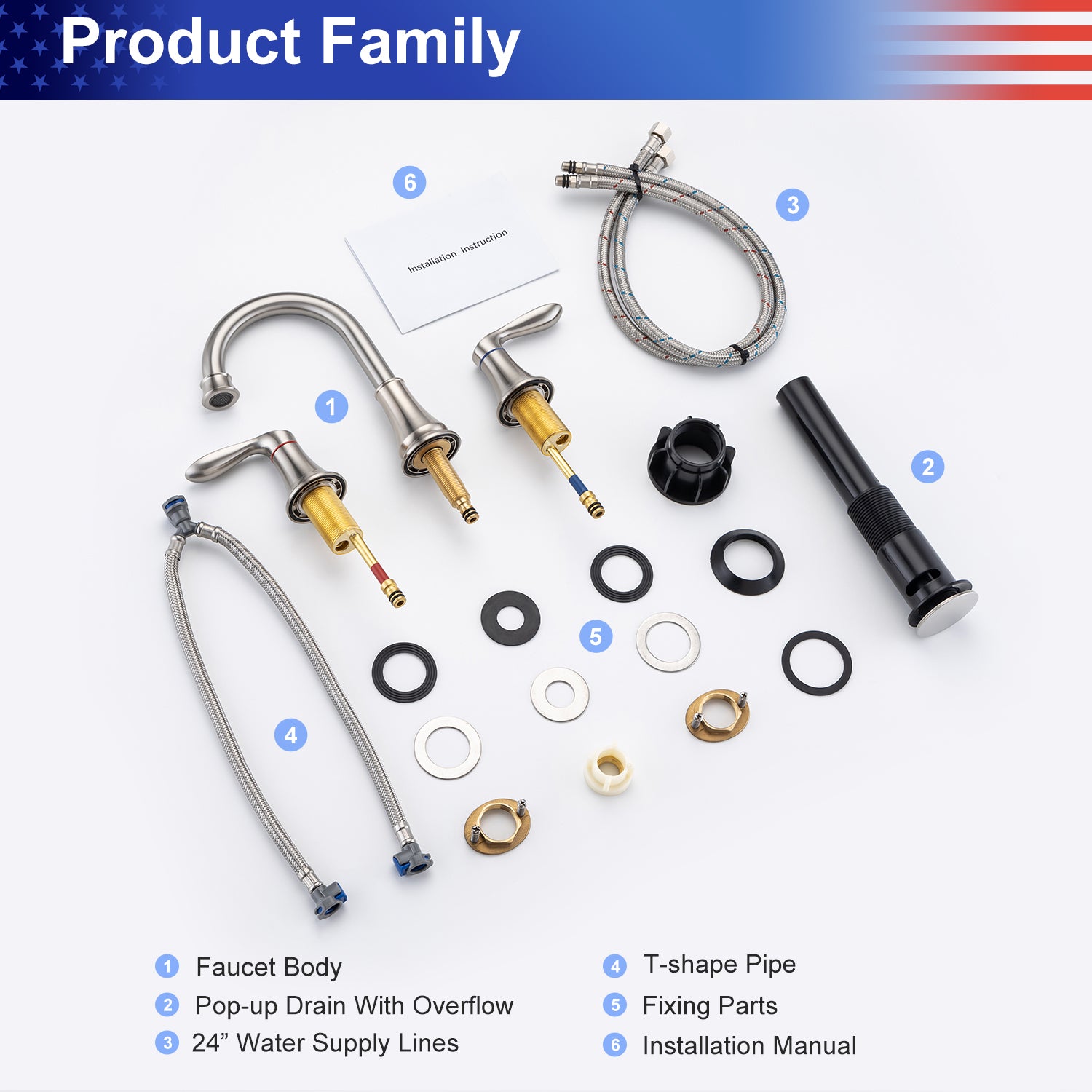 Widespread Bathroom Faucet Product Family