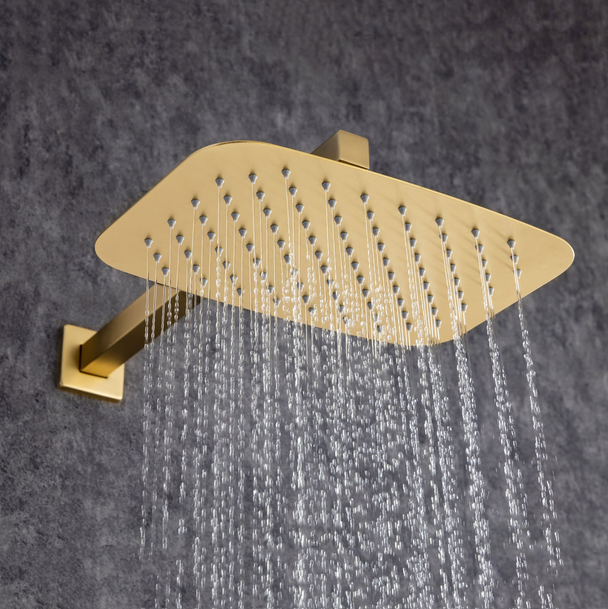 12" Square 2-Way Wall-Mount Shower System with Rough-in Valve (S97202)