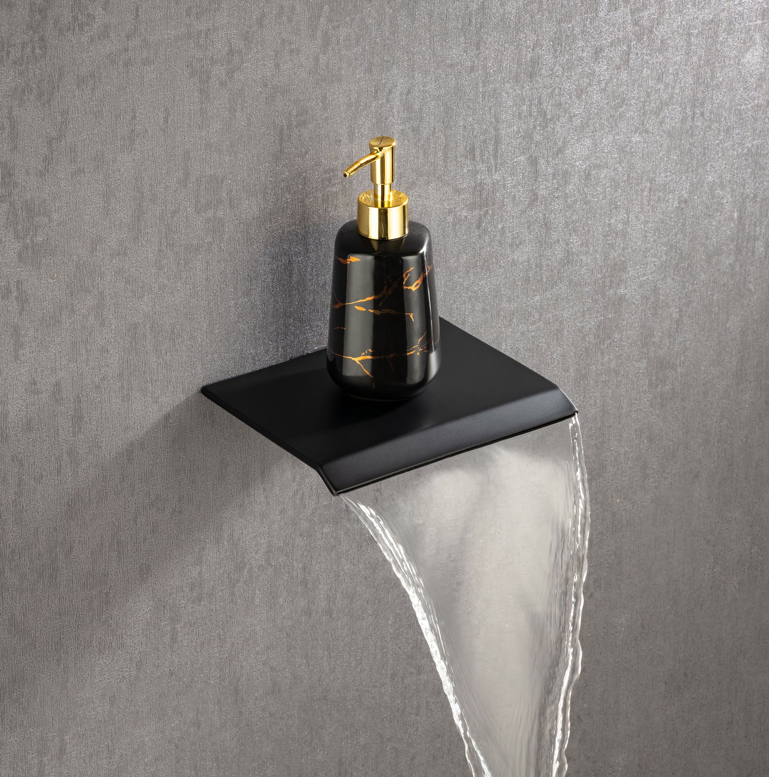 12" Square 3-Way Wall-Mount Shower System with Rough-in Valve
