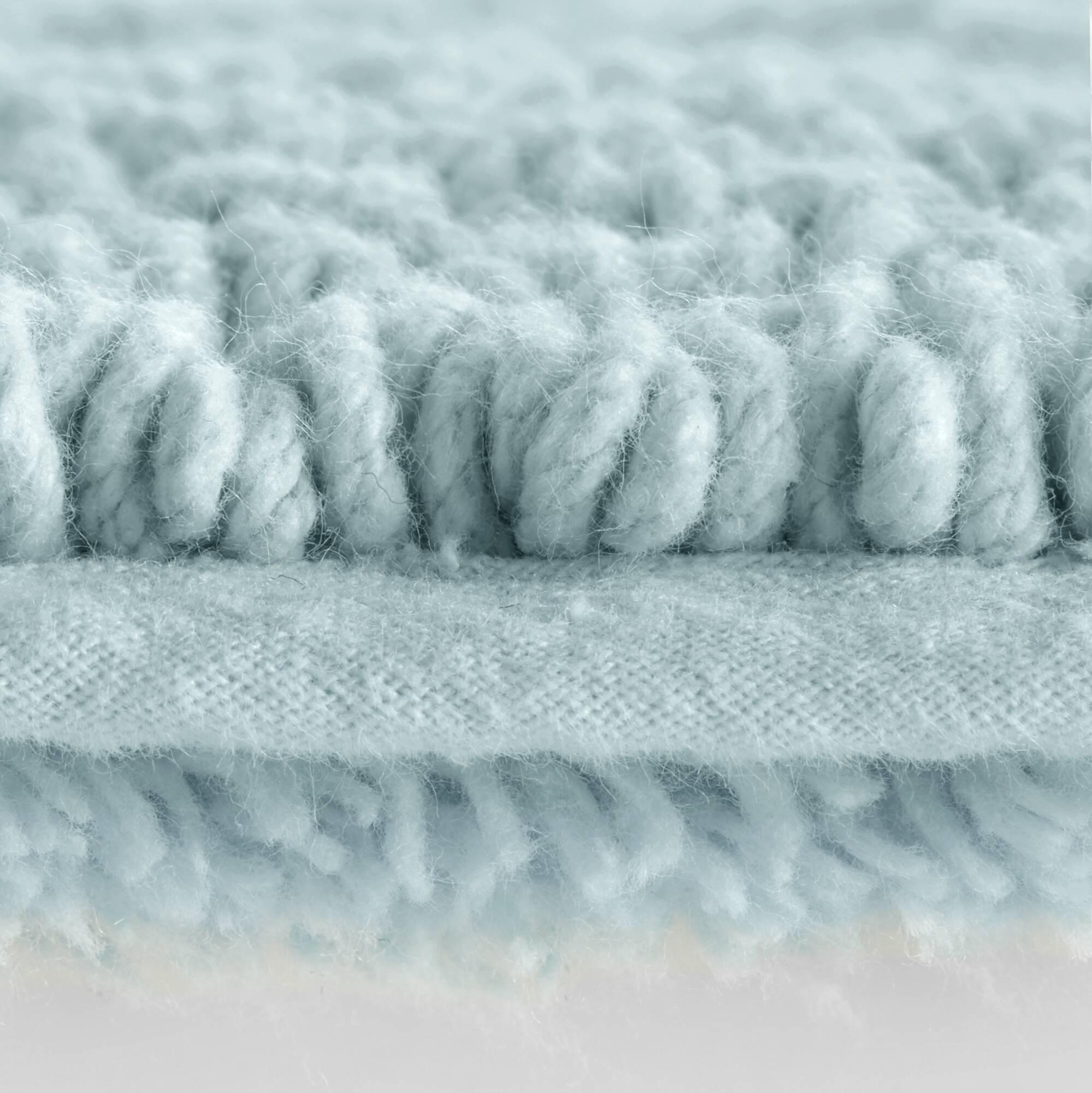 Rainlex 17" x 24" Reversible Cotton Bath Rug, Blue