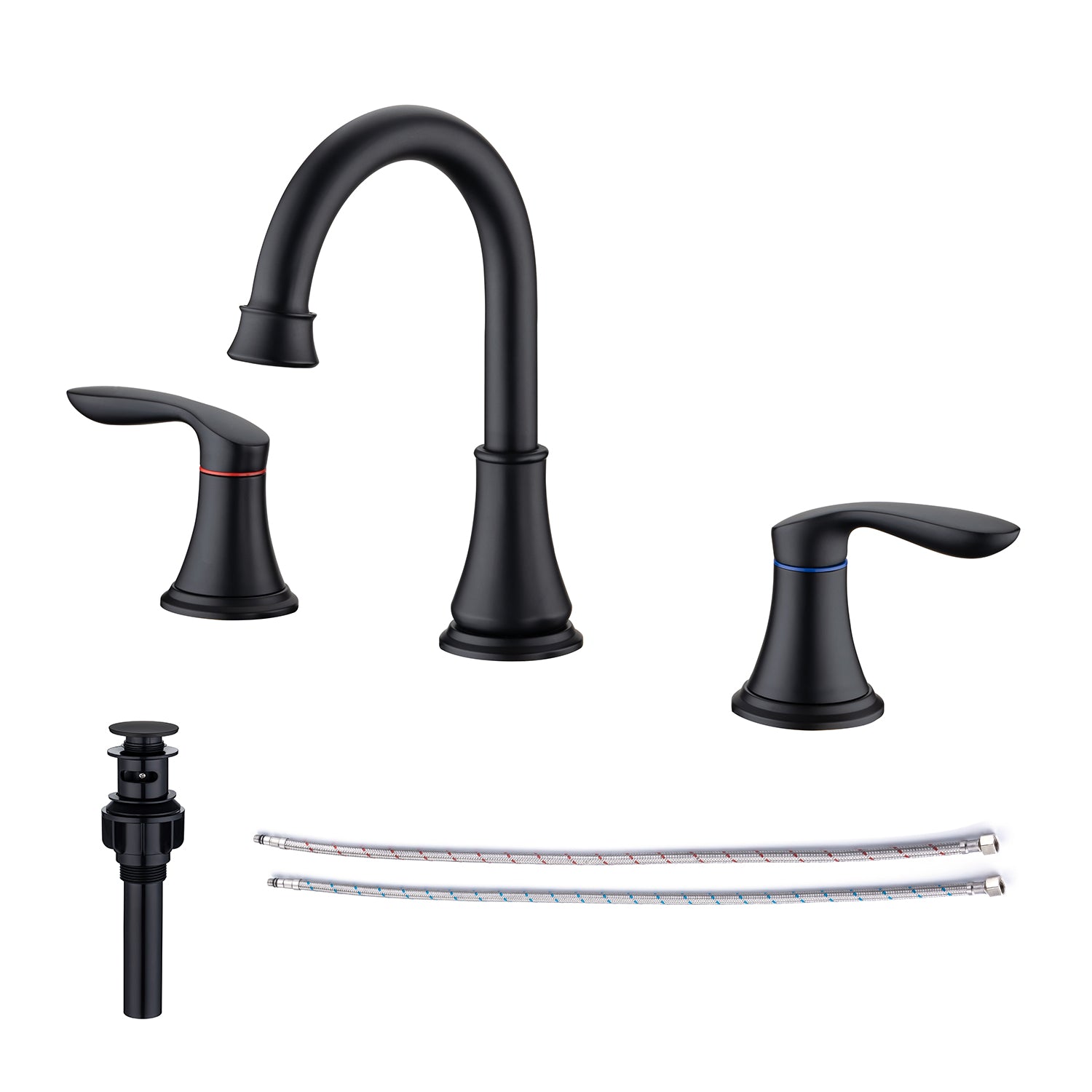 Widespread Bathroom Faucet In Black
