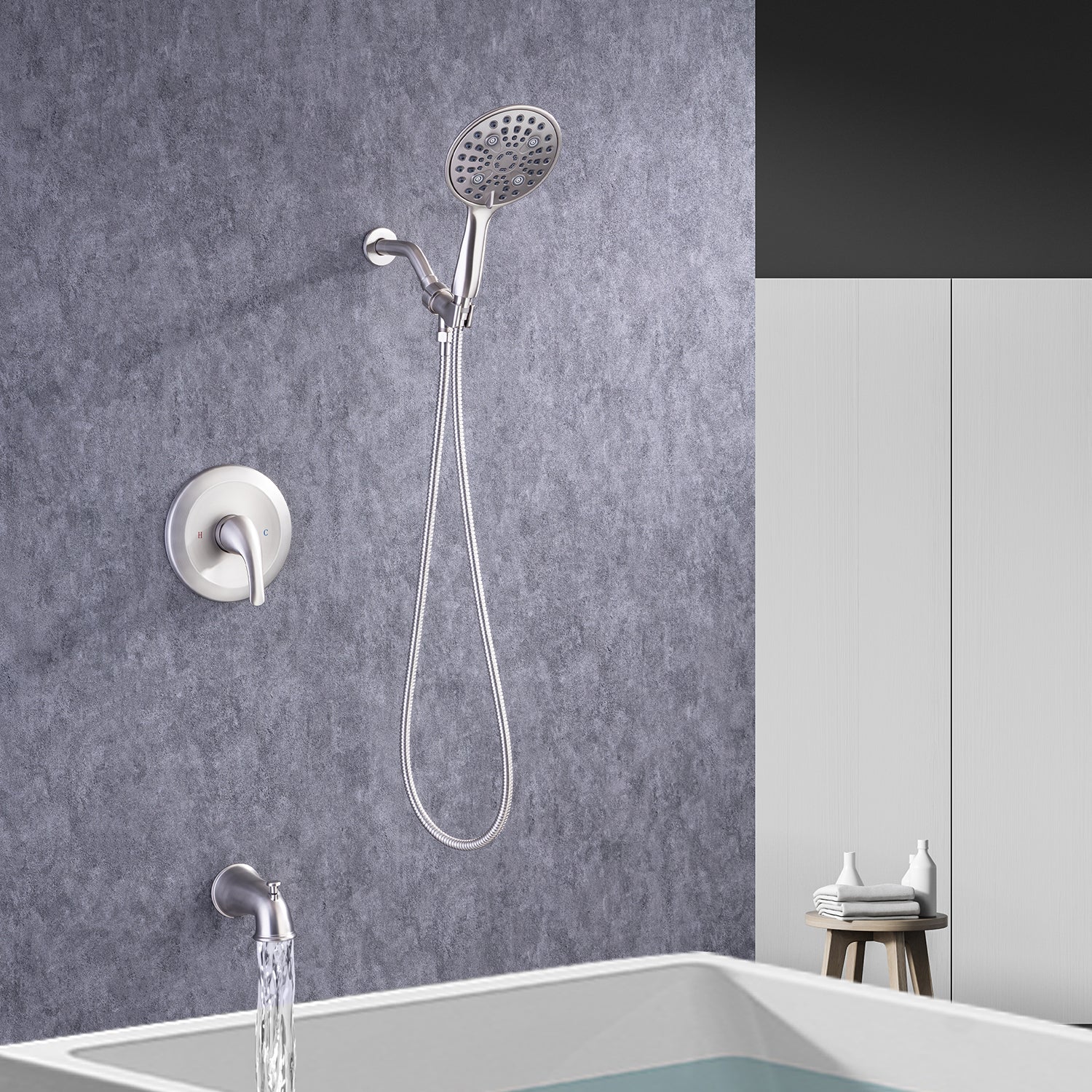 Tub and Shower System with Rough-in Valve (S92102)