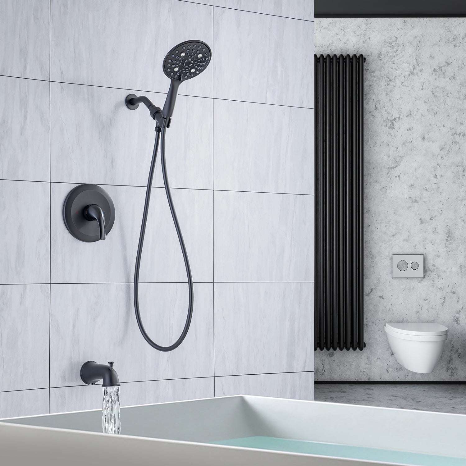 Bath Tub With Shower System