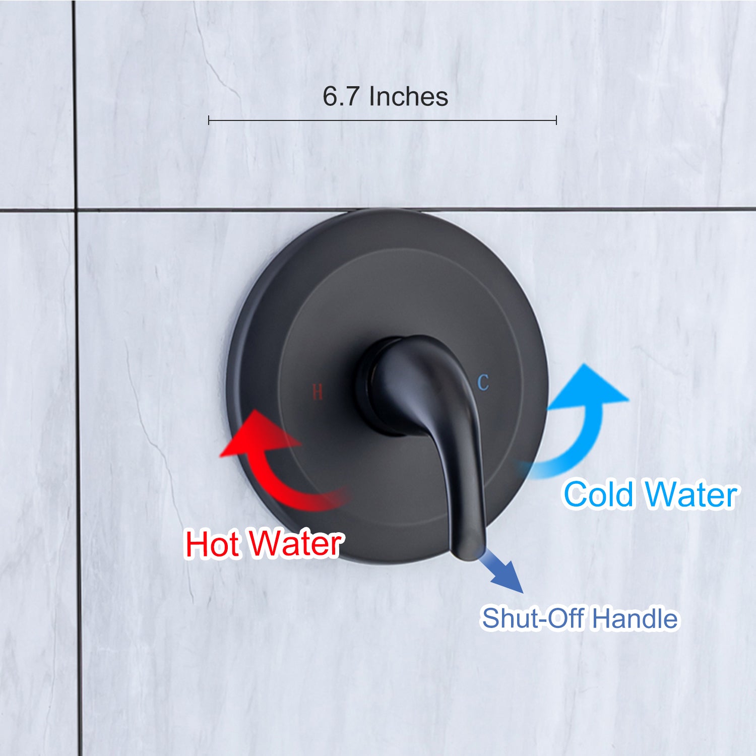 Spray Shower Shut-Off Handle