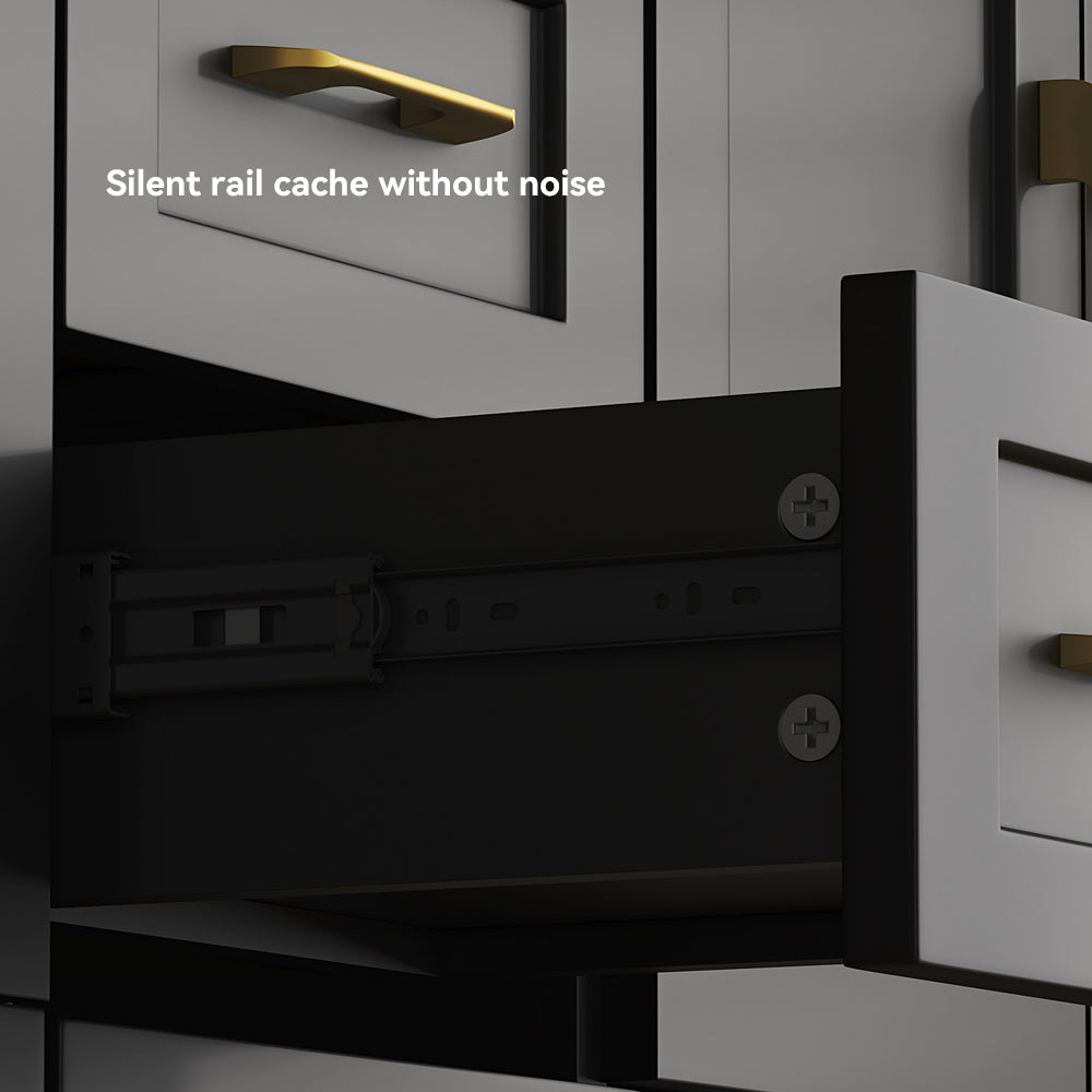 60" Freestanding Bathroom Vanity with Storage, Soft-Close Doors & Drawers, Matte Black