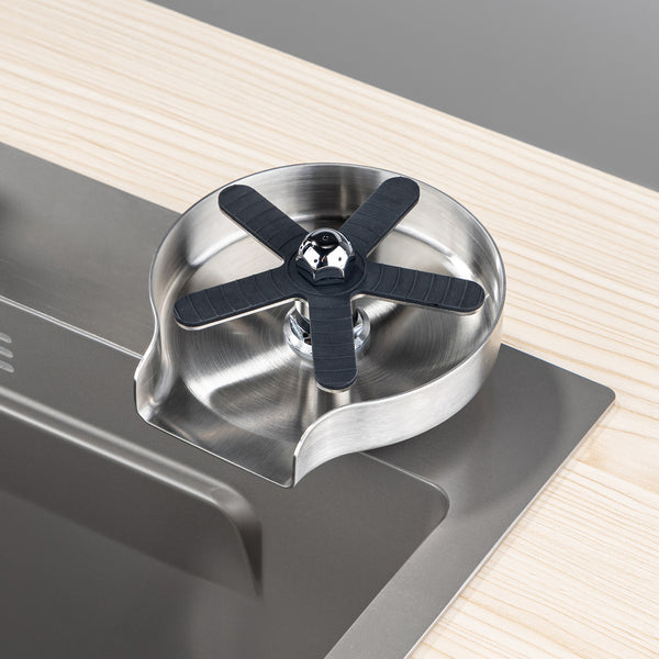 Stainless Steel Glass Rinser For Kitchen Sink, Kitchen Sink Accessories Cup Washer RX1237