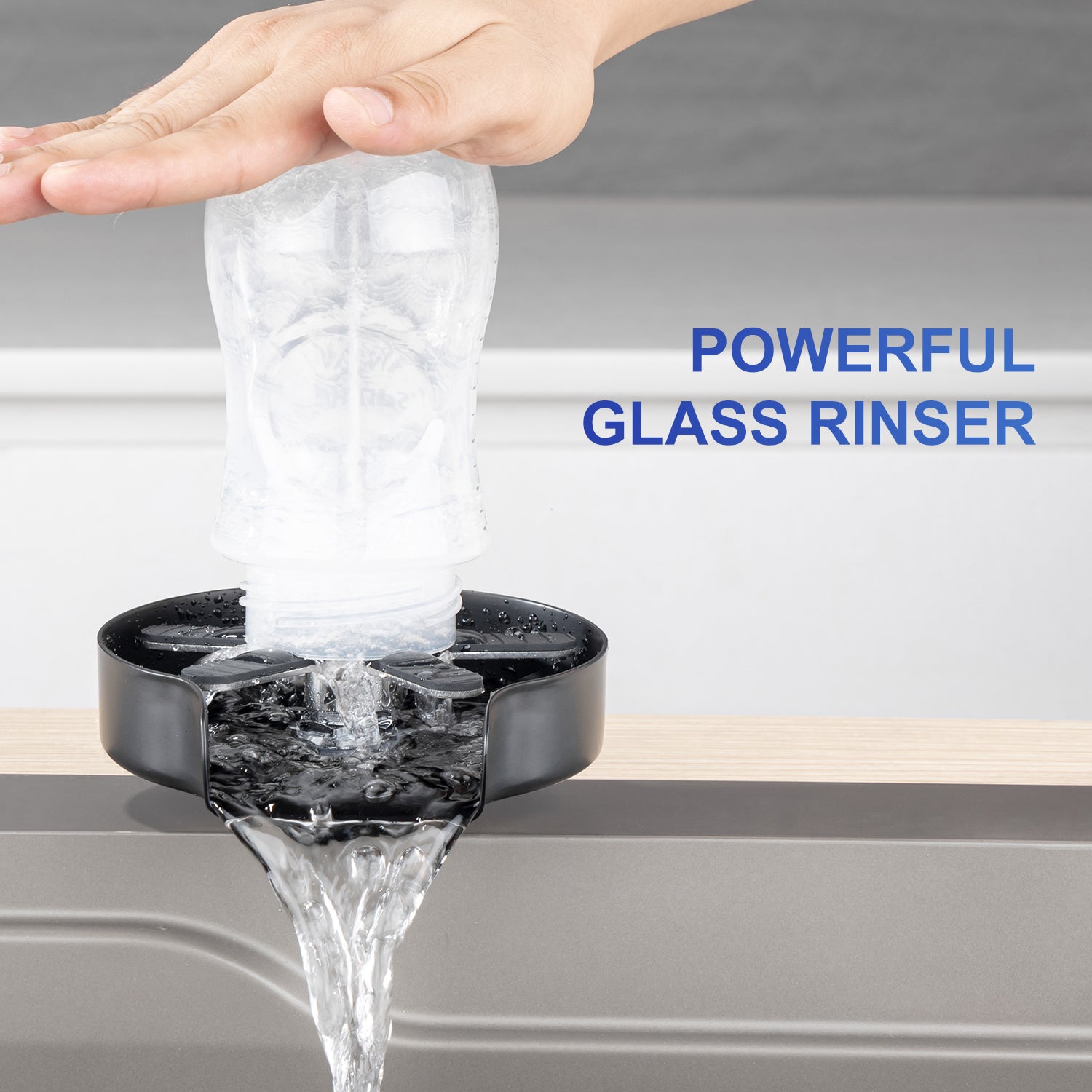 Stainless Steel Glass Rinser For Kitchen Sink, Kitchen Sink Accessories Cup Washer RX1237