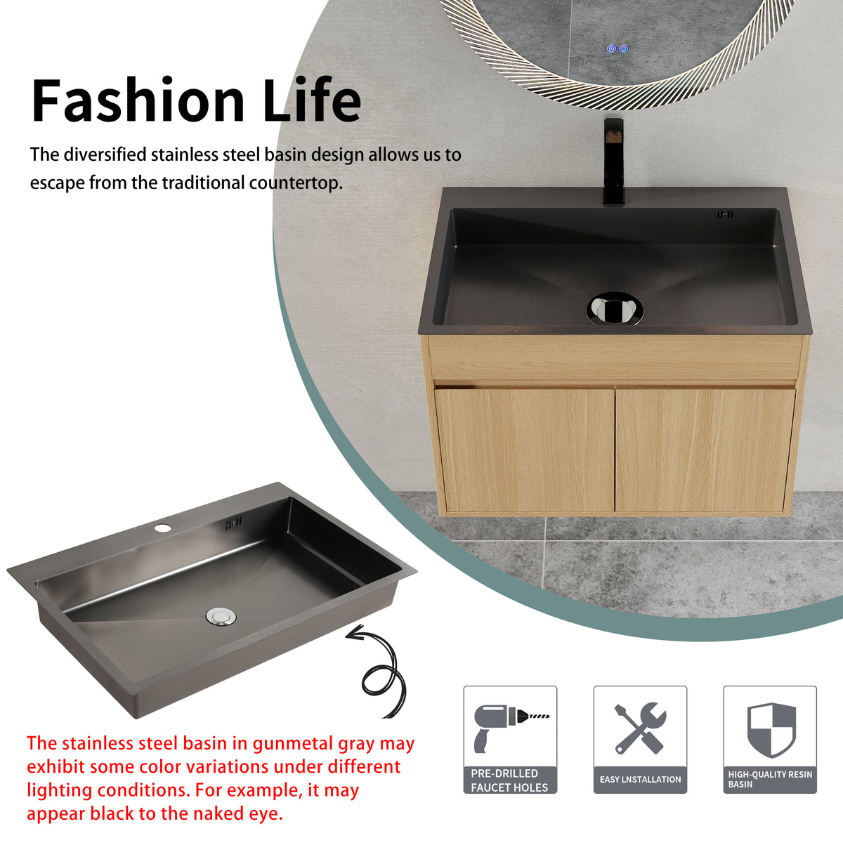 RAINLEX 39" Freestanding Utility Sink with Pull-Out Faucet in Stainless Steel