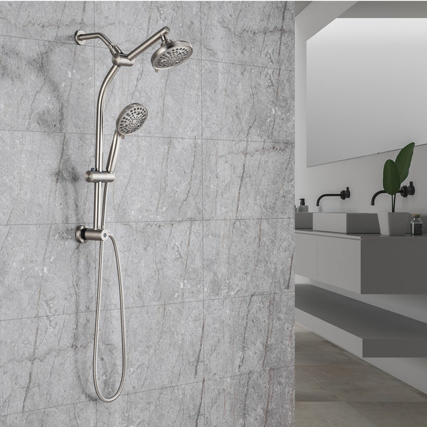 Shower system with Rain Shower Head and Handheld Shower RX2007