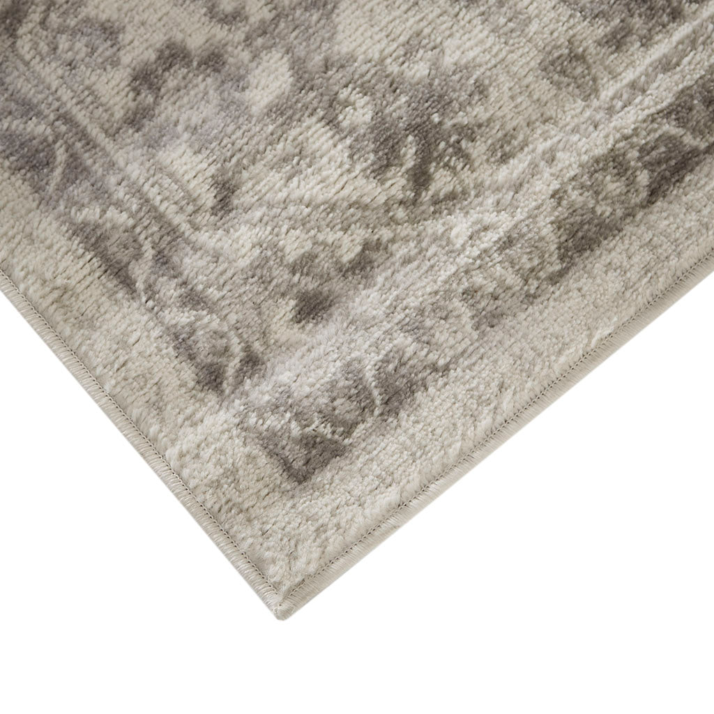 RAINLEX Tiled Border Non-Shedding Area Rug
