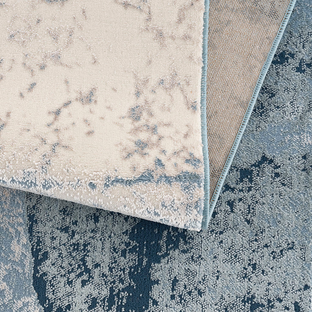 Rainlex Abstract Wave Non-Shedding Area Rug