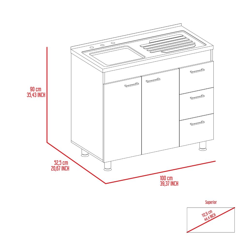 Rainlex 39" Freestanding Utility Sink Cabinet with Stainless Steel Countertop, Double Utility Basins, Soft-Close Storage Doors — White Laundry & Kitchen Workstation