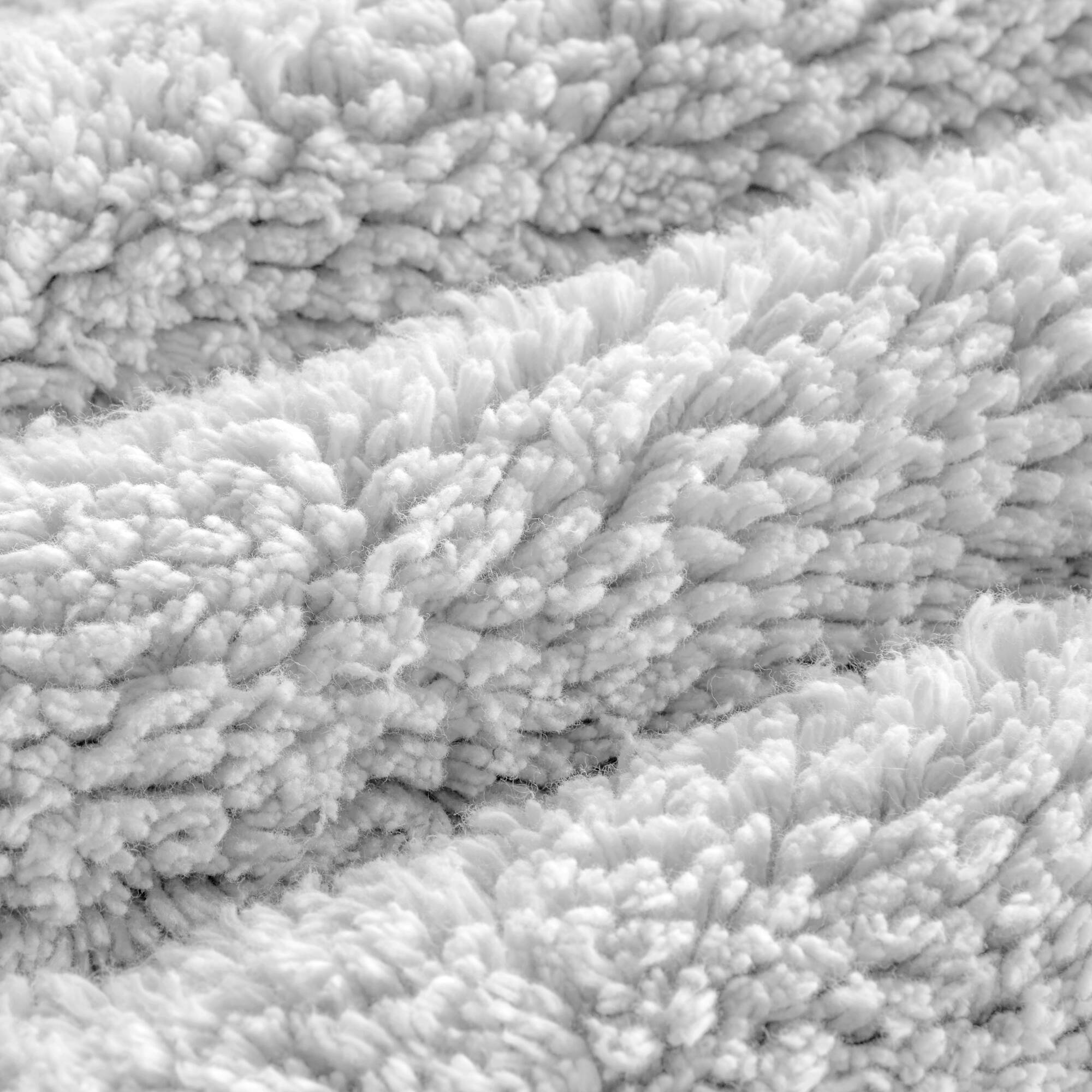Rainlex 20" x 30" Reversible Cotton Bath Rug, Gray