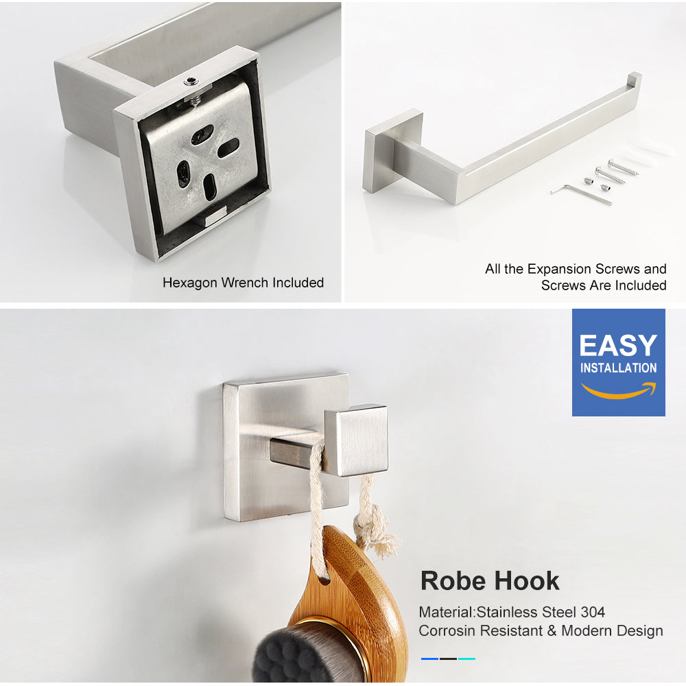 RAINLEX 4-Piece Bathroom Hardware Set (S3300)