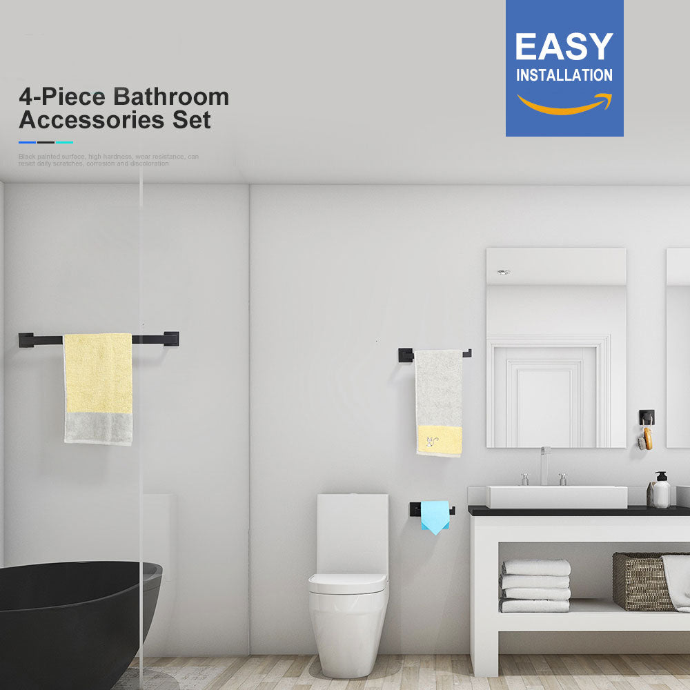 RAINLEX 4-Piece Bathroom Hardware Set (S3300)