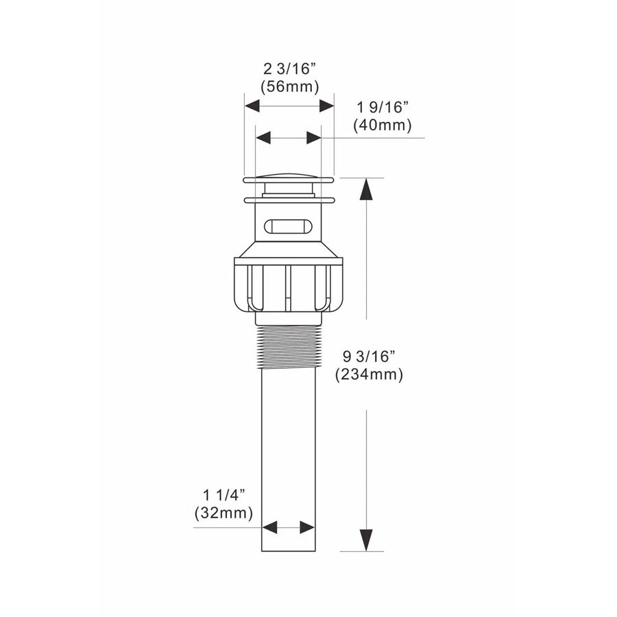 RAINLEX Pop-Up Bathroom Sink Drain Assembly